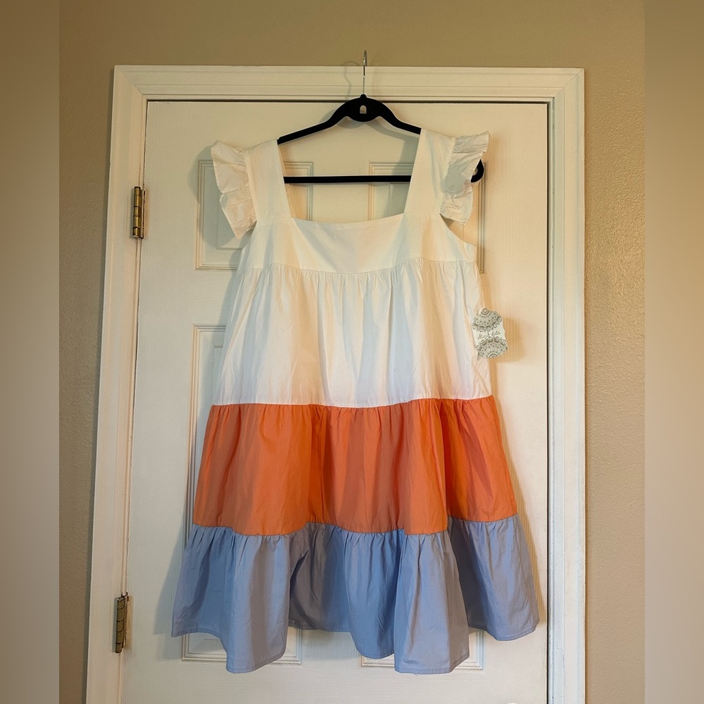 Altar’d State tiered dress, flutter sleeve